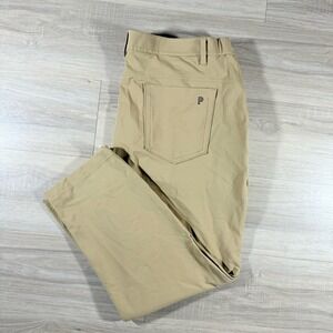 Public Rec Gamechanger Brown Performance Pants Stretch Chinos 38x28 Soft Touch